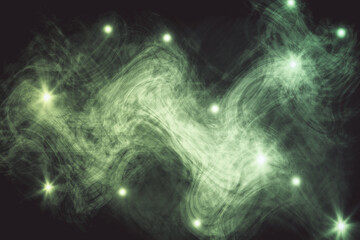 Green smoke background