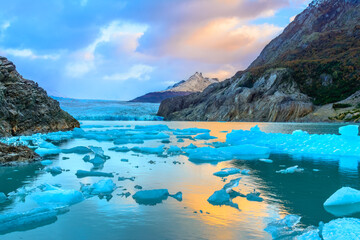 Grey Glacier,Patagonia, Chile,Southern Patagonian Ice Field, Cordillera del Paine