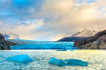 Grey Glacier,Patagonia, Chile,Southern Patagonian Ice Field, Cordillera del Paine