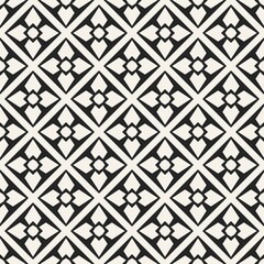 Abstract concept vector monochrome geometric pattern. Black and white minimal background. Creative illustration template. Seamless stylish texture. For wallpaper, surface, web design, textile, decor.