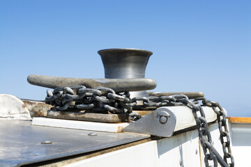 Boat cleat and chain