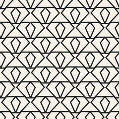 Abstract concept vector monochrome geometric pattern. Black and white minimal background. Creative illustration template. Seamless stylish texture. For wallpaper, surface, web design, textile, decor.