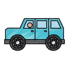 car icon over white background. colorful design. vector illustration