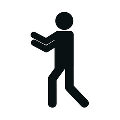 pictogram man icon over white background. vector illustration