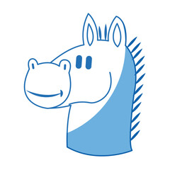 chess horse piece business strategy symbol vector illustration