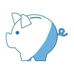 banking piggy concept, safety money financial icon vector illustration