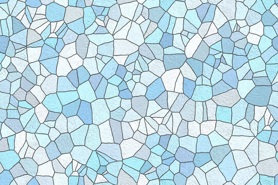 Blue pastel mosaic