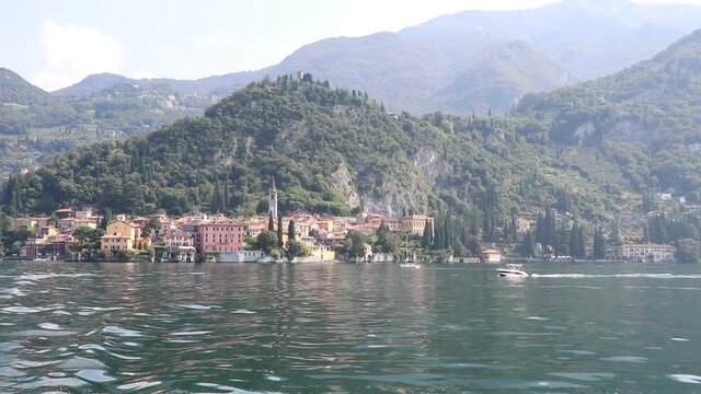 Varenna at Lake Como in summer, Lombardy Italy 