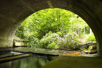 Virginia Water - under the bridge