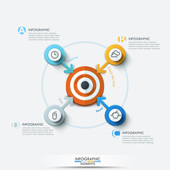 Fototapeta premium Business target marketing concept