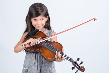 Six years old with violin