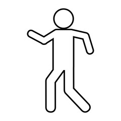 pictogram man icon over white background. vector illustration