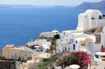 Oia on Santorini Island. The Cyclades, Greece.