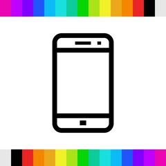 smartphone icon stock vector illustration flat design