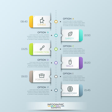 Business timeline infographic template
