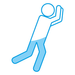 pictogram man icon over white background. vector illustration