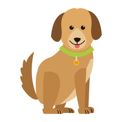 cartoon dog animal pet family image vector illustration