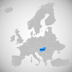 Hungary - map