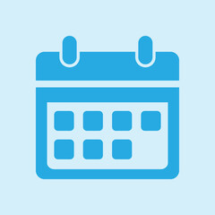 Vector calendar icon. Important dates sign. Flat design style.