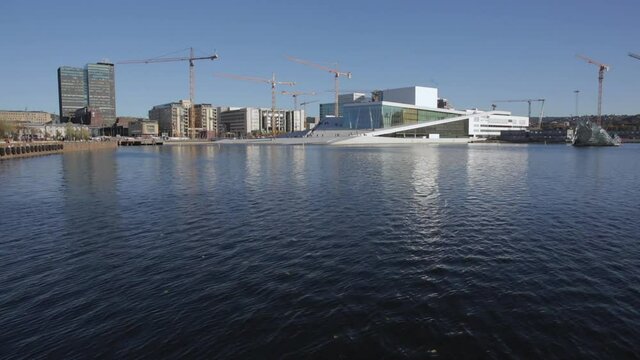 New Opera House Building in Oslo Norway