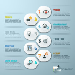 Modern Design Minimal style infographic template with numbers