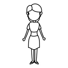 character woman femlae adult parent family member vector illustration