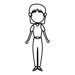 character woman femlae adult parent family member vector illustration