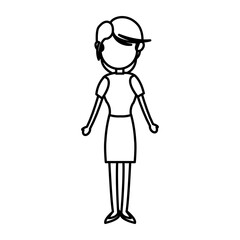 character woman femlae adult parent family member vector illustration
