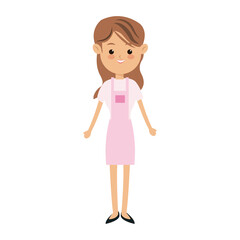 character woman femlae adult parent family member vector illustration