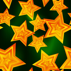 Stars seamless pattern. Vector background