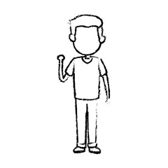 father dad male member of family vector illustration