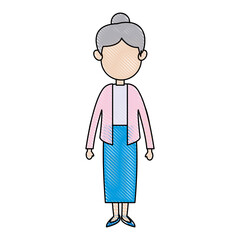 mom woman family people icon vector illustration