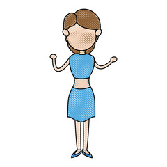 mom woman family people icon vector illustration