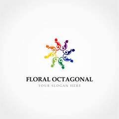 Colorful Octagonal Logo