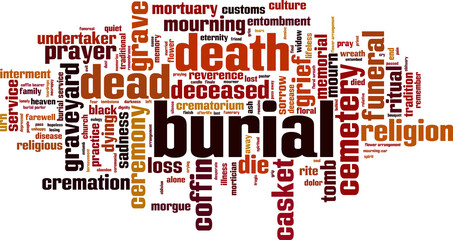 Burial word cloud