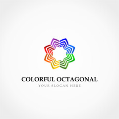 Colorful Octagonal Logo