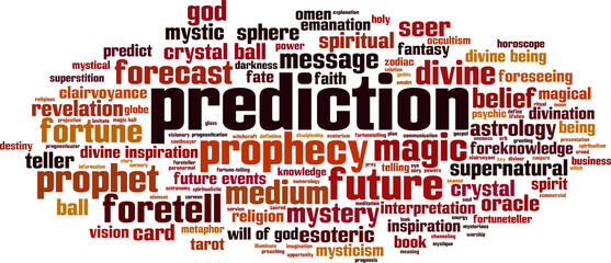 Prediction word cloud
