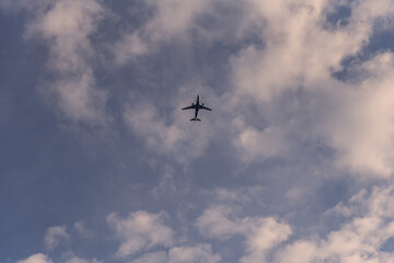 Airplane in the sky