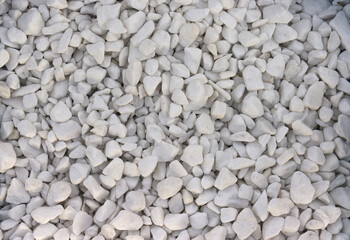 Texture, pattern, background. marble chips for landscaping pebbles samples