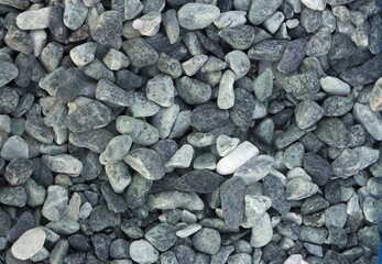 Texture, pattern, background. marble chips for landscaping pebbles samples