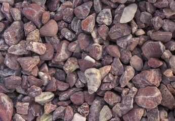 Texture, pattern, background. marble chips for landscaping pebbles samples