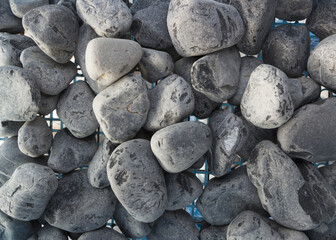 Marble, granite pebbles for landscape design and home decoration, texture