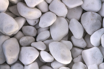 Marble, granite pebbles for landscape design and home decoration, texture