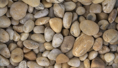 Marble, granite pebbles for landscape design and home decoration, texture