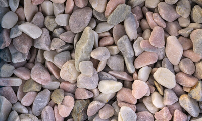 Marble, granite pebbles for landscape design and home decoration, texture