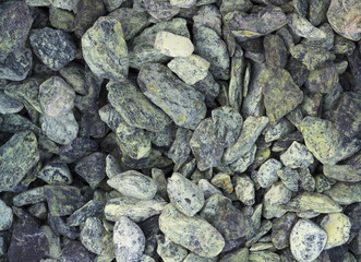 Marble, granite pebbles for landscape design and home decoration, texture