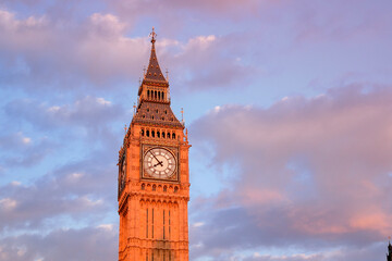 Big Ben and Westminster abbey in London, England