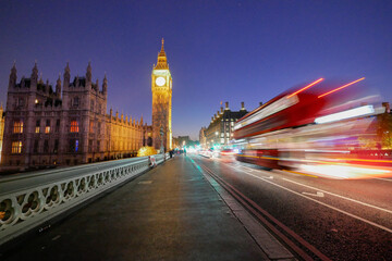 Obraz premium Big Ben and Westminster abbey in London, England