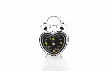 Alarm clock isolated on white background.