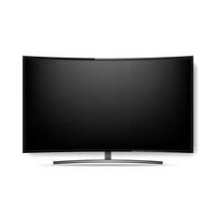 QLED TV. Vector illustration
